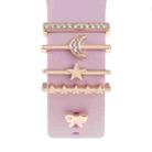 Smart Watch Band Decorative Ring Metal Accessories(Star Moon Butterfly) - 1
