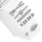 Smart Watch Band Decorative Ring Metal Accessories(Silver Heart Eyes) - 3