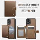 For Samsung Galaxy A13 4G / 5G / A04s JEEHOOD J09 Buckle Card Bag MagSafe Magnetic Style RFID Leather Phone Case(Brown) - 2