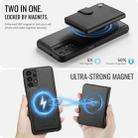 For Samsung Galaxy A13 4G / 5G / A04s JEEHOOD J09 Buckle Card Bag MagSafe Magnetic Style RFID Leather Phone Case(Black) - 3