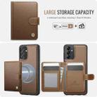 For Samsung Galaxy A14 4G / 5G / M44 5G JEEHOOD J09 Buckle Card Bag MagSafe Magnetic Style RFID Leather Phone Case(Brown) - 2