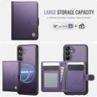 For Samsung Galaxy A16 4G / 5G JEEHOOD J09 Buckle Card Bag MagSafe Magnetic Style RFID Leather Phone Case(Purple) - 2