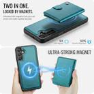 For Samsung Galaxy A16 4G / 5G JEEHOOD J09 Buckle Card Bag MagSafe Magnetic Style RFID Leather Phone Case(Green) - 3