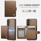 For Samsung Galaxy A16 4G / 5G JEEHOOD J09 Buckle Card Bag MagSafe Magnetic Style RFID Leather Phone Case(Brown) - 2