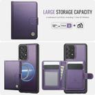 For Samsung Galaxy A53 5G JEEHOOD J09 Buckle Card Bag MagSafe Magnetic Style RFID Leather Phone Case(Purple) - 2