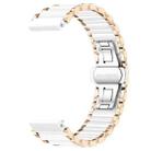For Huawei Watch GT 5 Pro 42mm xDfind Ceramic Stainless Steel Watch Band(Rose Glod) - 2