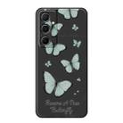 For Samsung Galaxy S23 5G A Series Minimalist TPU Creative Painted Phone Case(Black A0979) - 1