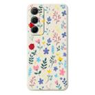 For Samsung Galaxy S23 5G A Series Minimalist TPU Creative Painted Phone Case(White A0944) - 1
