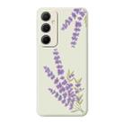 For Samsung Galaxy S22 Ultra 5G A Series Minimalist TPU Creative Painted Phone Case(White A0975) - 1
