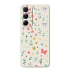 For Samsung Galaxy S22 Ultra 5G A Series Minimalist TPU Creative Painted Phone Case(White A0955) - 1