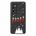 For Samsung Galaxy S21 5G A Series Minimalist TPU Creative Painted Phone Case(Black A0942) - 1