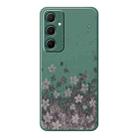 For Samsung Galaxy S21 Ultra 5G A Series Minimalist TPU Creative Painted Phone Case(Green A0945) - 1