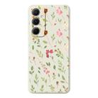 For Samsung Galaxy S21 Ultra 5G A Series Minimalist TPU Creative Painted Phone Case(White A0953) - 1