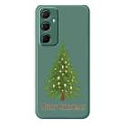 For Samsung Galaxy S22 Ultra 5G B Series Minimalist TPU Creative Painted Phone Case(Green A0991) - 1