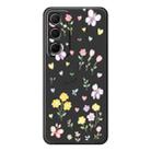 For Samsung Galaxy S22 Ultra 5G B Series Minimalist TPU Creative Painted Phone Case(Black A1002) - 1