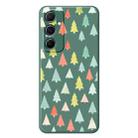 For Samsung Galaxy S22 Ultra 5G B Series Minimalist TPU Creative Painted Phone Case(Green A0998) - 1
