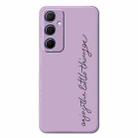 For Samsung Galaxy S22+ 5G B Series Minimalist TPU Creative Painted Phone Case(Purple A1004) - 1