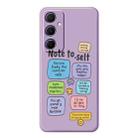 For Samsung Galaxy S22+ 5G B Series Minimalist TPU Creative Painted Phone Case(Purple A1000) - 1