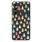 For Samsung Galaxy S21 5G B Series Minimalist TPU Creative Painted Phone Case(Black A0998) - 1