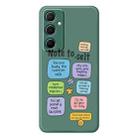 For Samsung Galaxy S21 5G B Series Minimalist TPU Creative Painted Phone Case(Green A1000) - 1