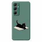 For Samsung Galaxy S23 5G C Series Minimalist TPU Creative Painted Phone Case(Green A1013) - 1
