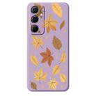 For Samsung Galaxy S22+ 5G C Series Minimalist TPU Creative Painted Phone Case(Purple A1026) - 1