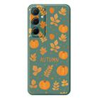 For Samsung Galaxy S21 Ultra 5G C Series Minimalist TPU Creative Painted Phone Case(Green A1032) - 1