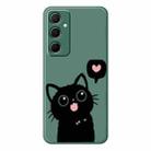 For Samsung Galaxy S10+ C Series Minimalist TPU Creative Painted Phone Case(Green A1036) - 1