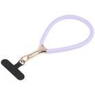 8mm Adjustable Gold Buckle Wrist Short Strap Anti-lost Mobile Phone Lanyard(Purple) - 1