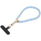 8mm Adjustable Gold Buckle Wrist Short Strap Anti-lost Mobile Phone Lanyard(Blue Dot Color) - 1
