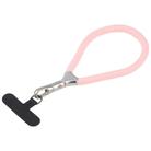 8mm Adjustable Silver Buckle Wrist Short Strap Anti-lost Mobile Phone Lanyard(Pink) - 1