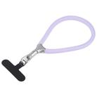 8mm Adjustable Silver Buckle Wrist Short Strap Anti-lost Mobile Phone Lanyard(Purple) - 1