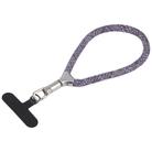 8mm Adjustable Silver Buckle Wrist Short Strap Anti-lost Mobile Phone Lanyard(Grey Colorful) - 1