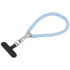 8mm Adjustable Silver Buckle Wrist Short Strap Anti-lost Mobile Phone Lanyard(Blue Dot Color) - 1