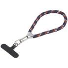 8mm Adjustable Silver Buckle Wrist Short Strap Anti-lost Mobile Phone Lanyard(Dark Blue Orange Dot Colorful) - 1