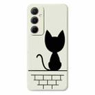 For Samsung Galaxy S23 5G D Series Minimalist TPU Creative Painted Phone Case(White A1052) - 1