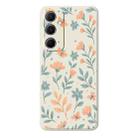 For Samsung Galaxy S23 5G D Series Minimalist TPU Creative Painted Phone Case(White A1059) - 1