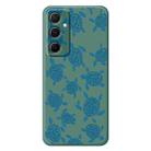 For Samsung Galaxy S22 Ultra 5G D Series Minimalist TPU Creative Painted Phone Case(Green A1047) - 1