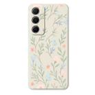 For Samsung Galaxy S22+ 5G D Series Minimalist TPU Creative Painted Phone Case(White A1060) - 1