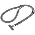 7mm 3 in 1 Threaded Adjustable Crossbody Mobile Phone Lanyard(Space Grey) - 1