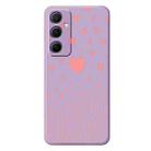 For Samsung Galaxy S23 5G E Series Minimalist TPU Creative Painted Phone Case(Purple A1072) - 1