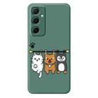 For Samsung Galaxy S23 5G E Series Minimalist TPU Creative Painted Phone Case(Green A1079) - 1