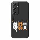 For Samsung Galaxy S23 5G E Series Minimalist TPU Creative Painted Phone Case(Black A1079) - 1