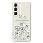For Samsung Galaxy S22+ 5G E Series Minimalist TPU Creative Painted Phone Case(White A1083) - 1