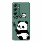 For Samsung Galaxy S21 5G E Series Minimalist TPU Creative Painted Phone Case(Green A1073) - 1
