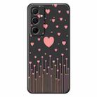 For Samsung Galaxy S21 Ultra 5G E Series Minimalist TPU Creative Painted Phone Case(Black A1072) - 1