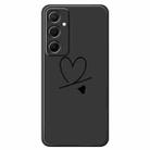 For Samsung Galaxy S23 5G F Series Minimalist TPU Creative Painted Phone Case(Black A1099) - 1