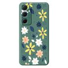 For Samsung Galaxy S23 5G F Series Minimalist TPU Creative Painted Phone Case(Green A1087) - 1