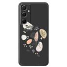 For Samsung Galaxy S23 5G F Series Minimalist TPU Creative Painted Phone Case(Black A1089) - 1