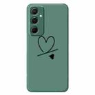 For Samsung Galaxy S23 5G F Series Minimalist TPU Creative Painted Phone Case(Green A1099) - 1